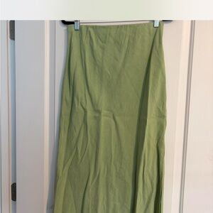 Madewell Light Green Midi skirt